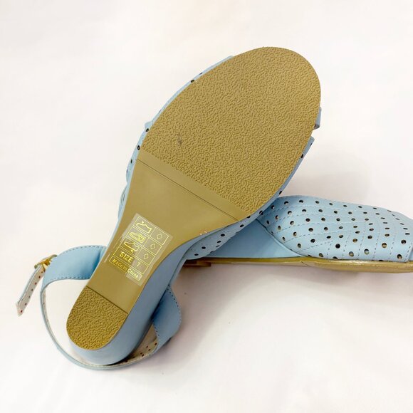 BAIT Footwear powder blue wedge sandals size US 7 - Picture 5 of 5